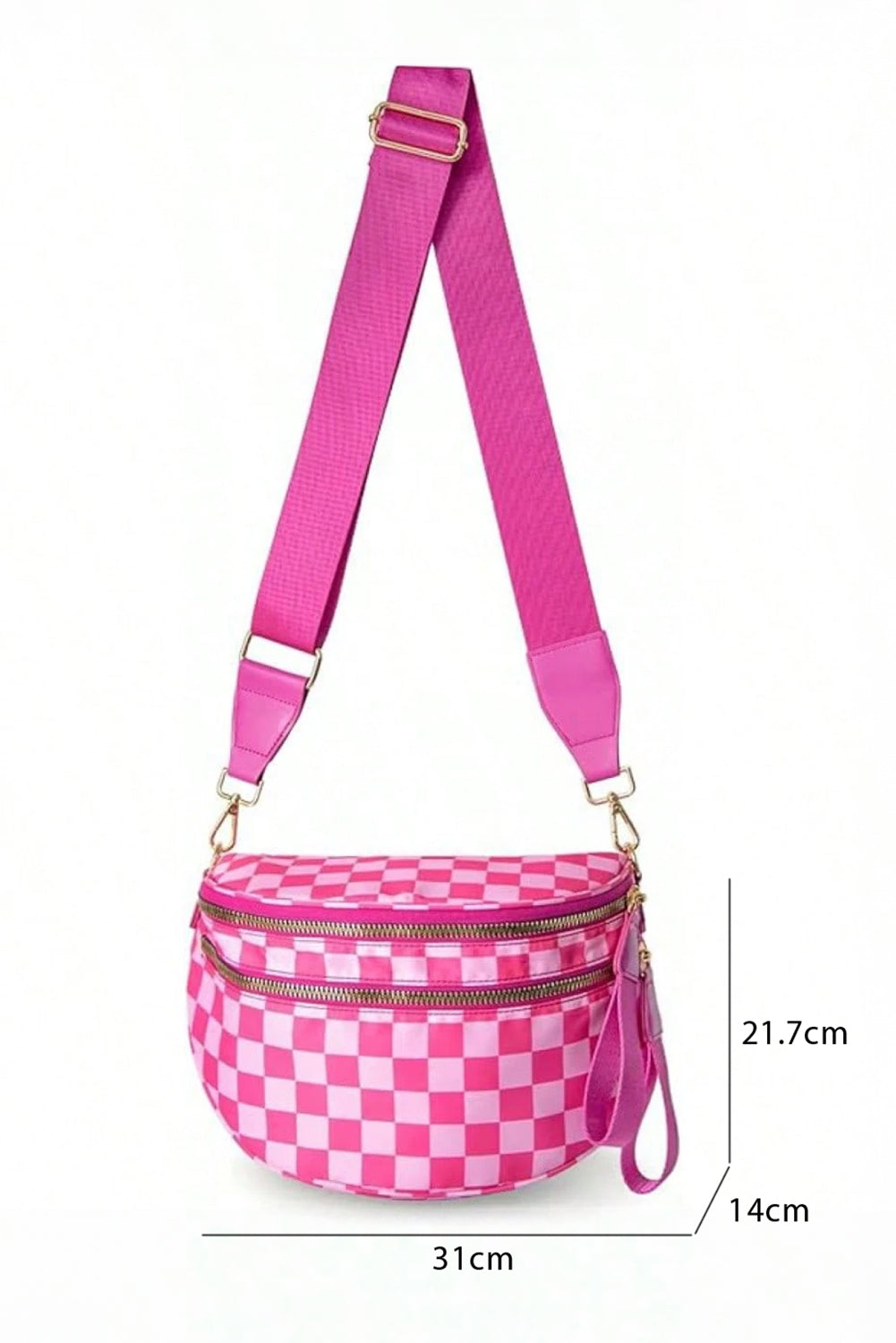 Large Women's Plaid Shoulder Bag