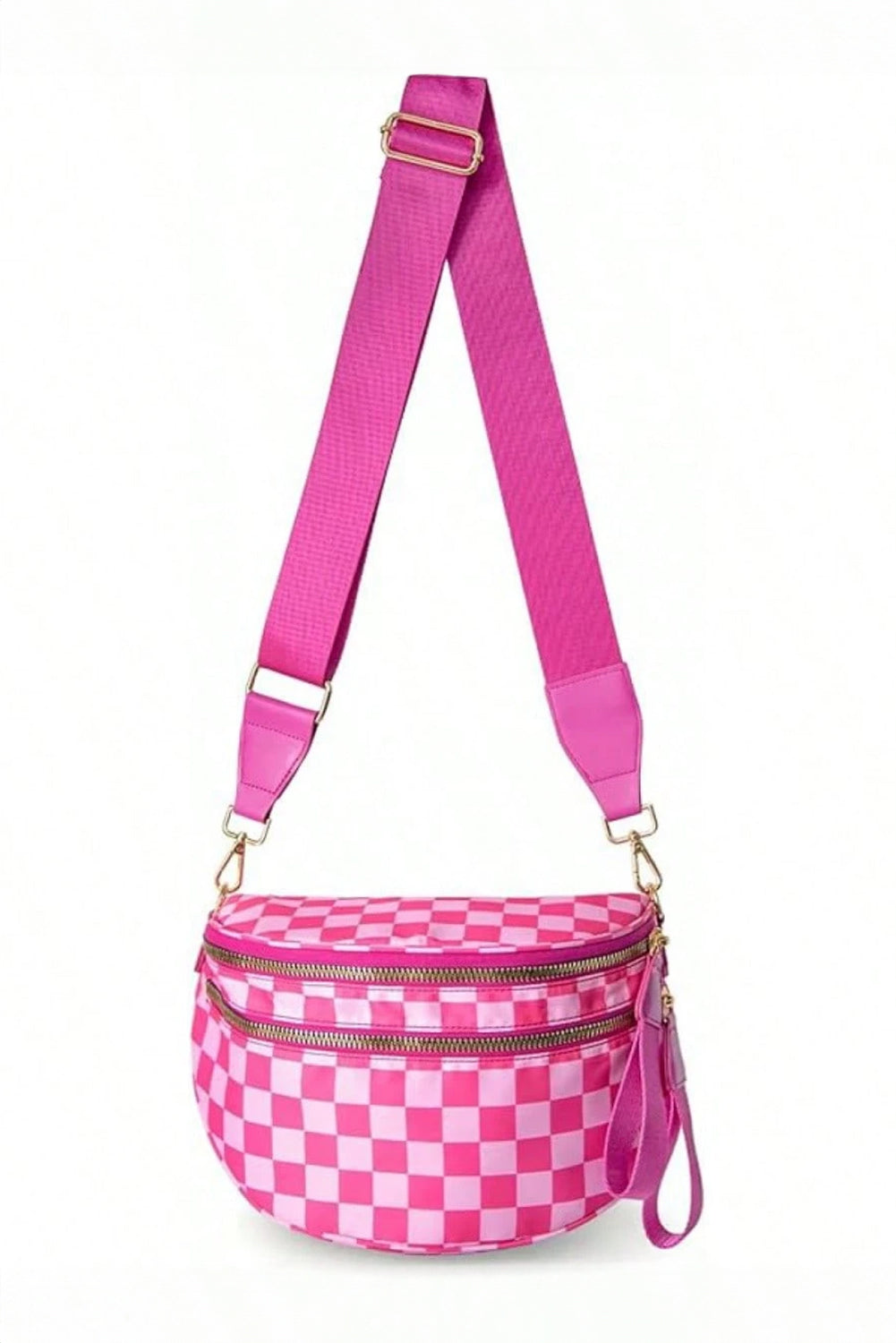 Large Women's Plaid Shoulder Bag