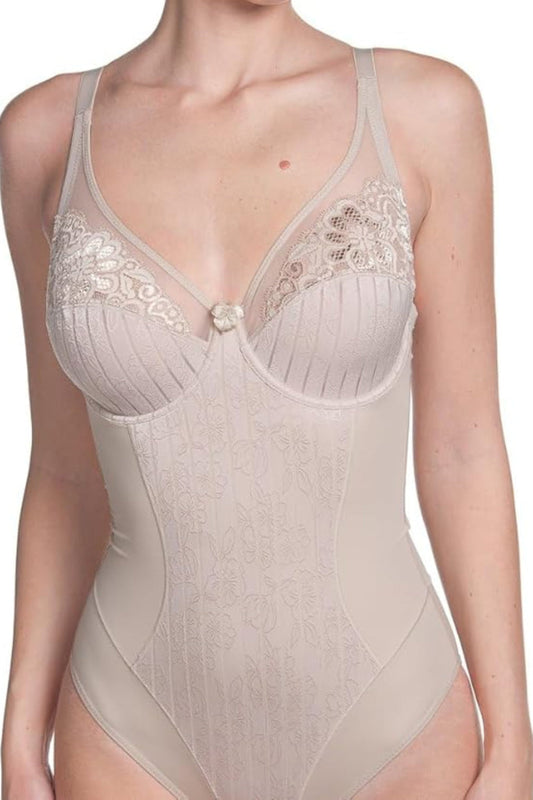 Mariluz Comfortable Shaping Bodysuit with Lace Details